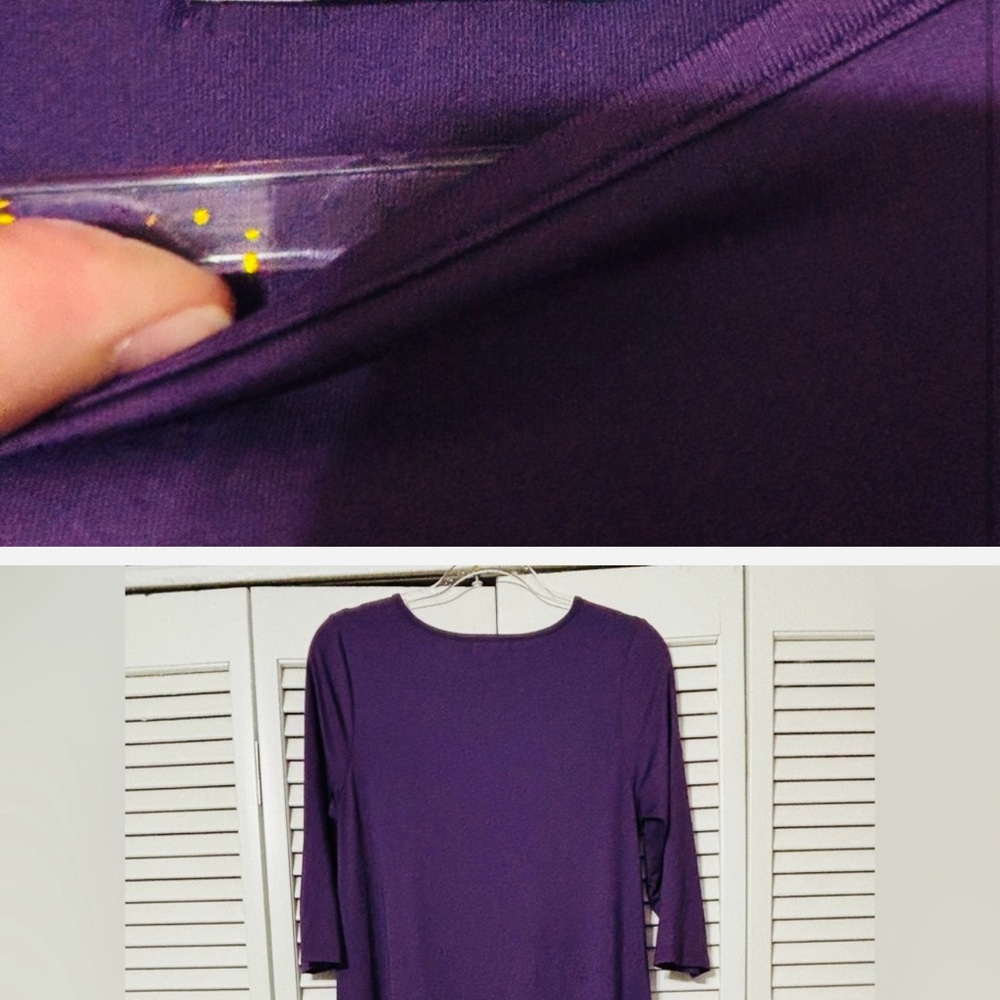 Chic High-Low Purple Dress - Picture 3 of 3
